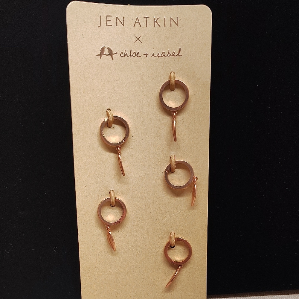Chloe + Isabel Rose Gold Hair Charms